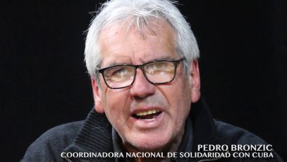 Pedro Bronzic Invita a Acto de Solidaridad con Cuba 4 de Septiembre